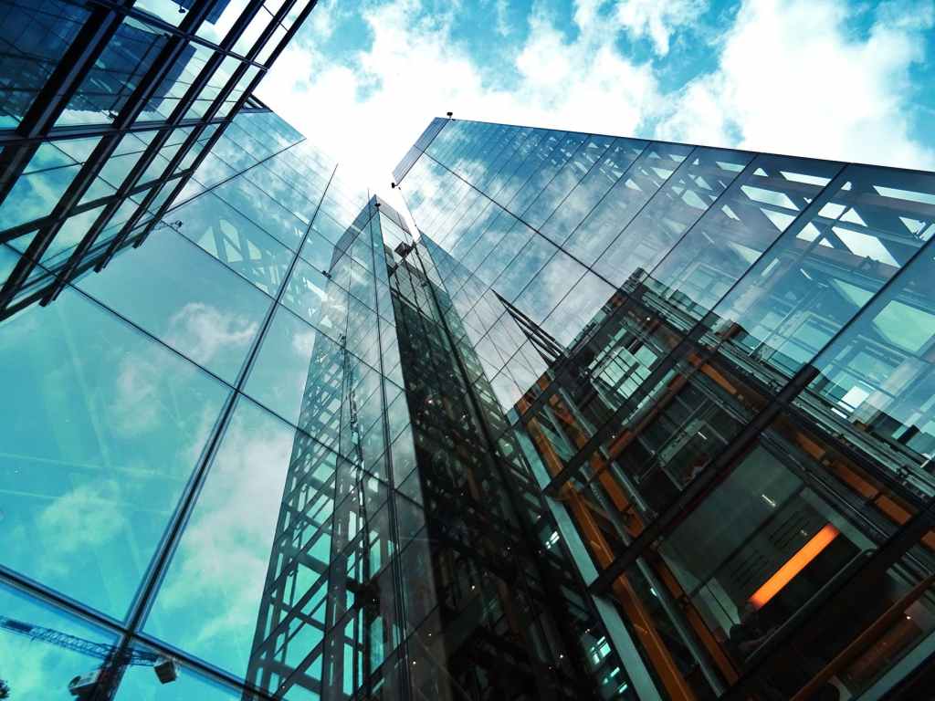High-rise building in downtown